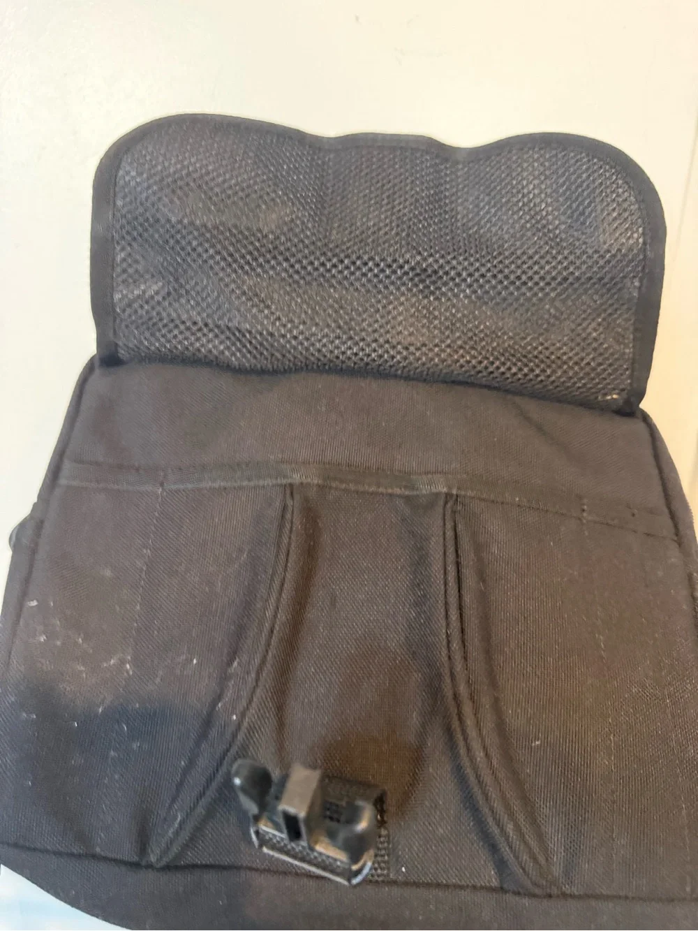 Timberland Black Compact Crossbody Messenger Bag converts to waist bag